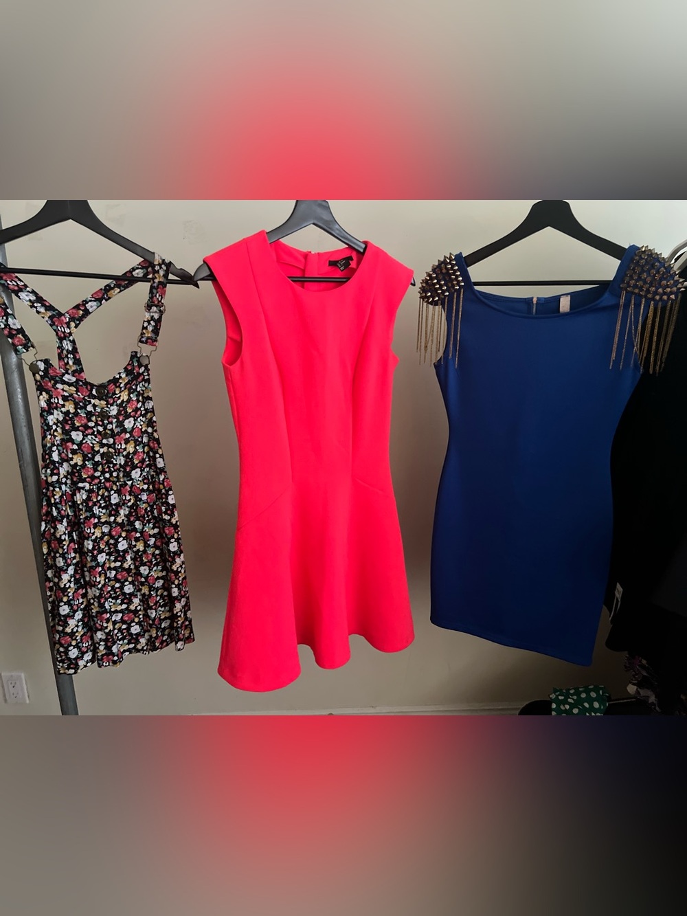 H&M Conscious Collection dress is a sleeveless, hot pink skater-style dress with